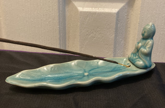 Green Buddha Incense Holder – 20cm