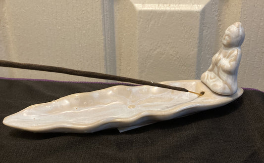 White Buddha Incense Holder – 20cm