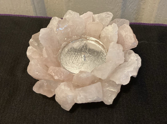 Rose Quartz Tealight Holder